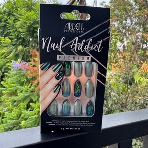 Ardell Nail Addict Premium False Nails Press On Manicure Green‎